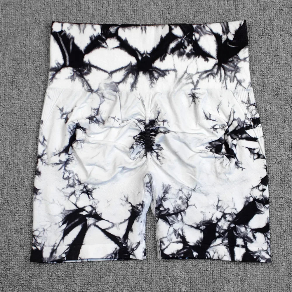 Women Nylon Yoga Shorts High Elastic Seamless Fit Comfort
