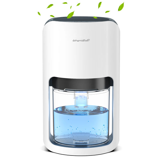 1200ml 42oz Ultra Quiet Dehumidifier with Automatic Defrosting Colorful Lights, 480 Sq ft  Bedroom Wardrobe Closet Trailer RV