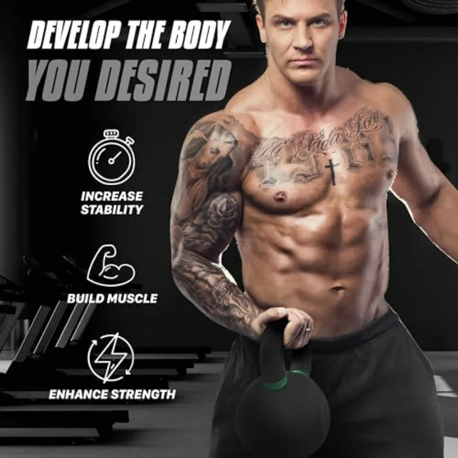 LISM Kettlebell Cast Iron For Strength Training Home Workout