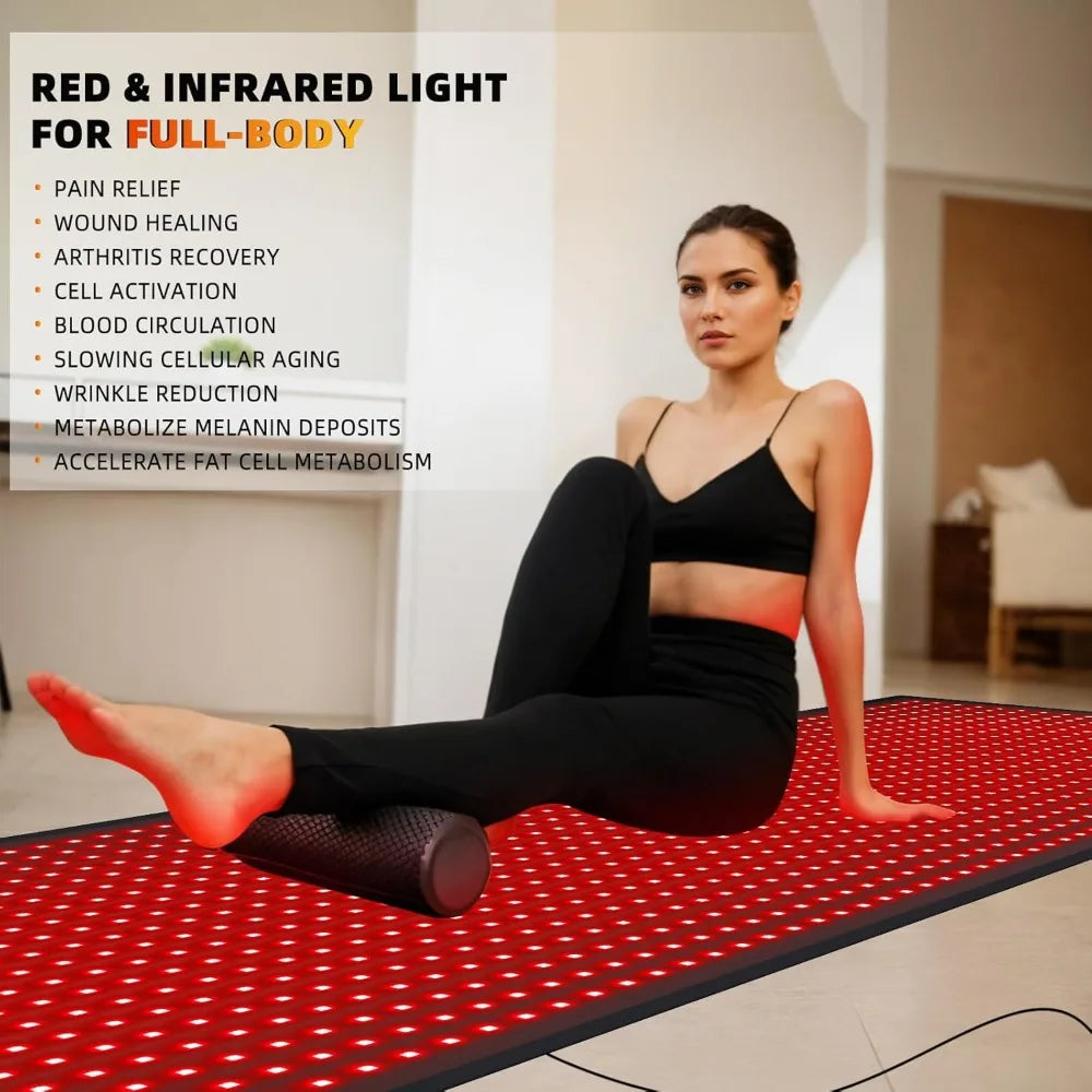 Hign-concerned Full Body Red Light And Infrared Therapy Mat