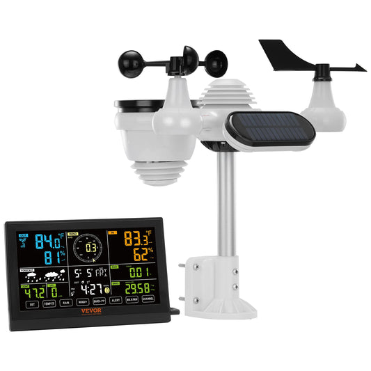 SucceBuy 7 In 1 Wireless Weather Station With Forecast Alerts