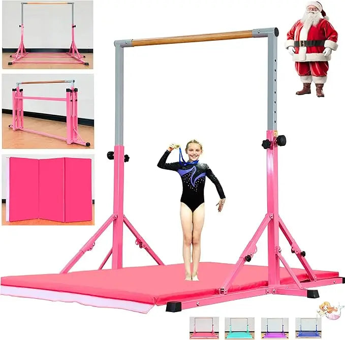 YTYIN Gymnastics Bar For Kids And Teens Kip Bar Foldable