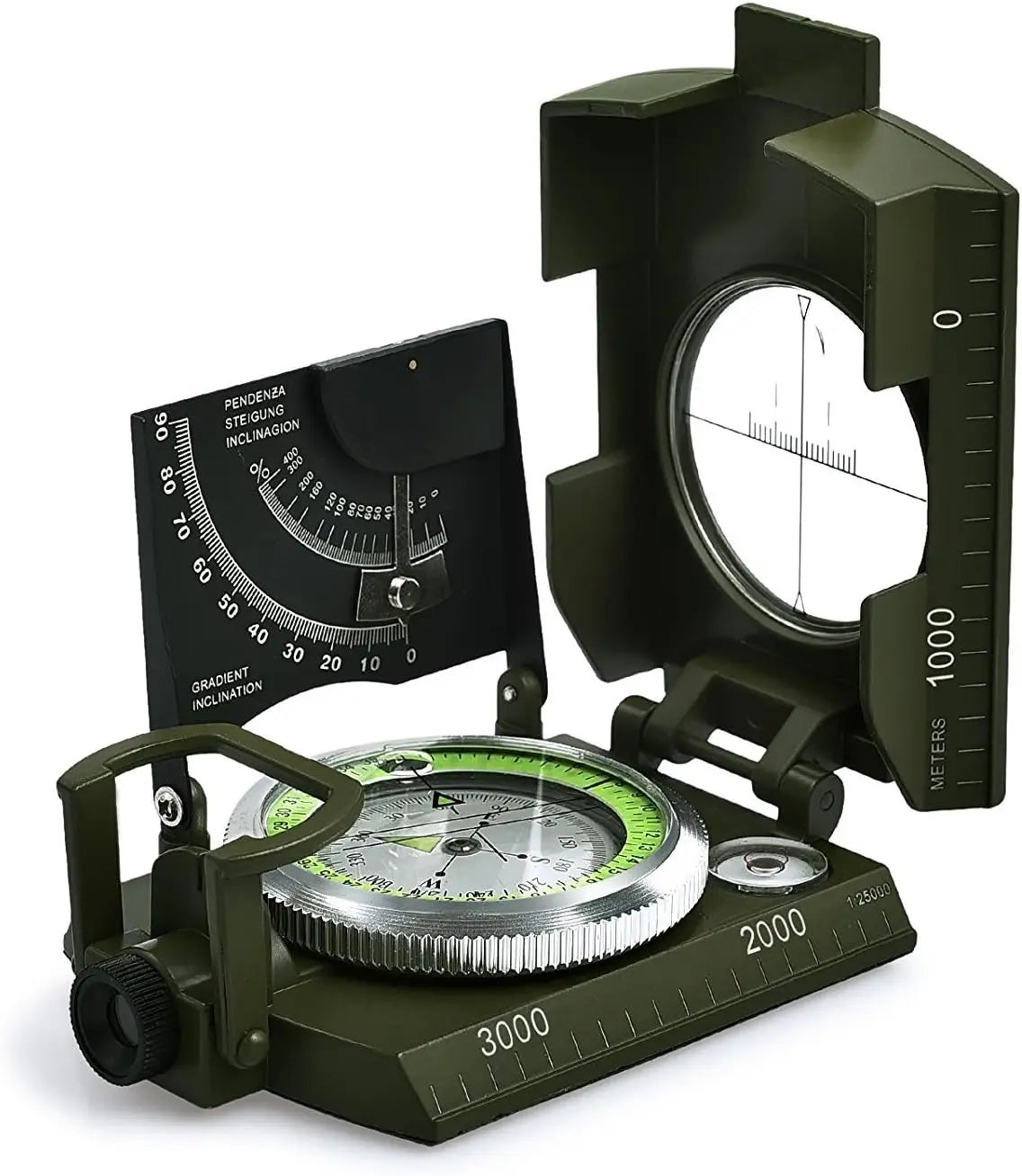 Proster Waterproof Hiking Compass With Fluorescent Scale