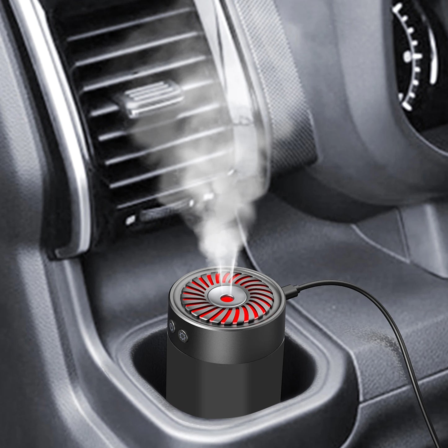 Romellar Ultrasonic USB Humidifier Dual Mist For Home Office