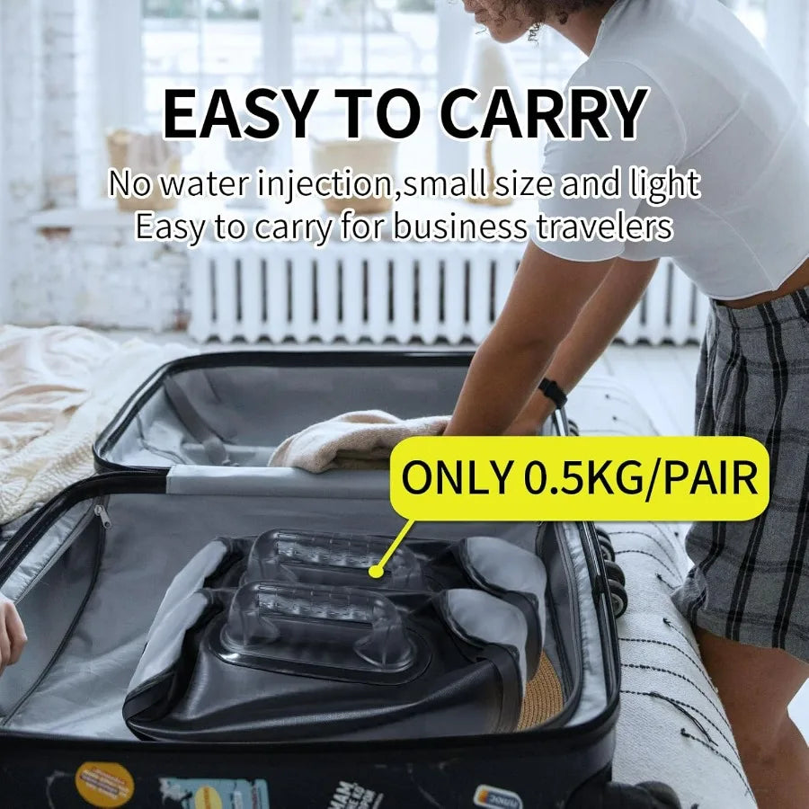 Water Filled Dumbbells Travel Set 30 Lbs Pair Portable Gym