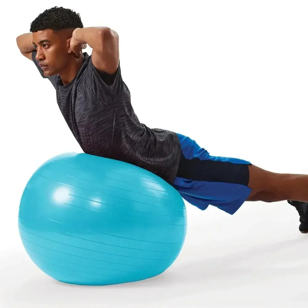 Weighted Fitness Ball With Pump For Core Strength And Balance