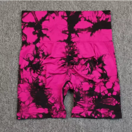 Women Nylon Yoga Shorts High Elastic Seamless Fit Comfort
