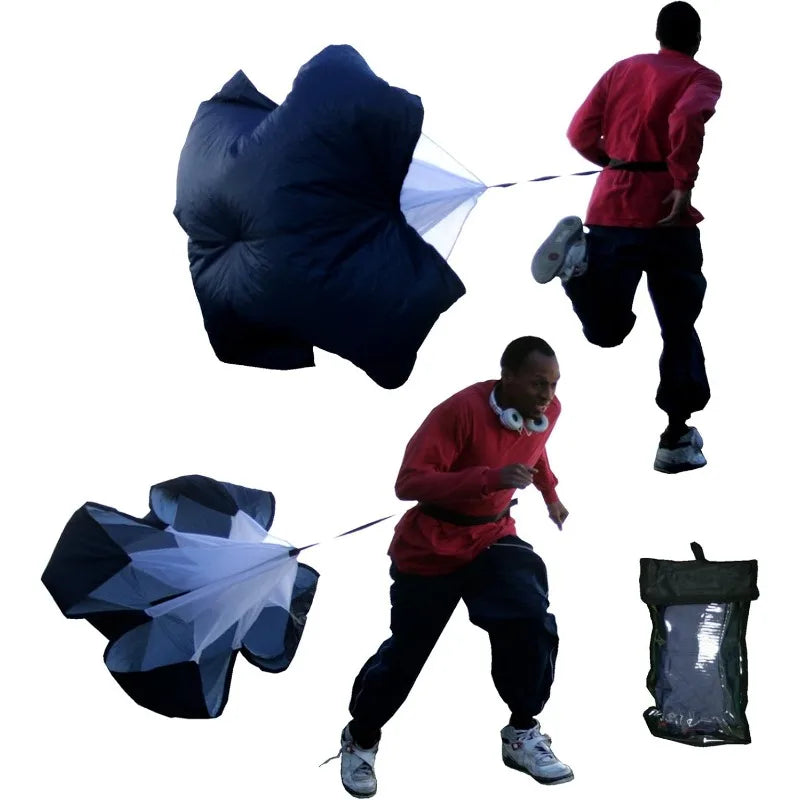 Cross Training Bundle KIT (5 PC Set)- 20 FT Agility Ladder, XL Resistance Parachute, Power Sled, Lateral Side Stepper