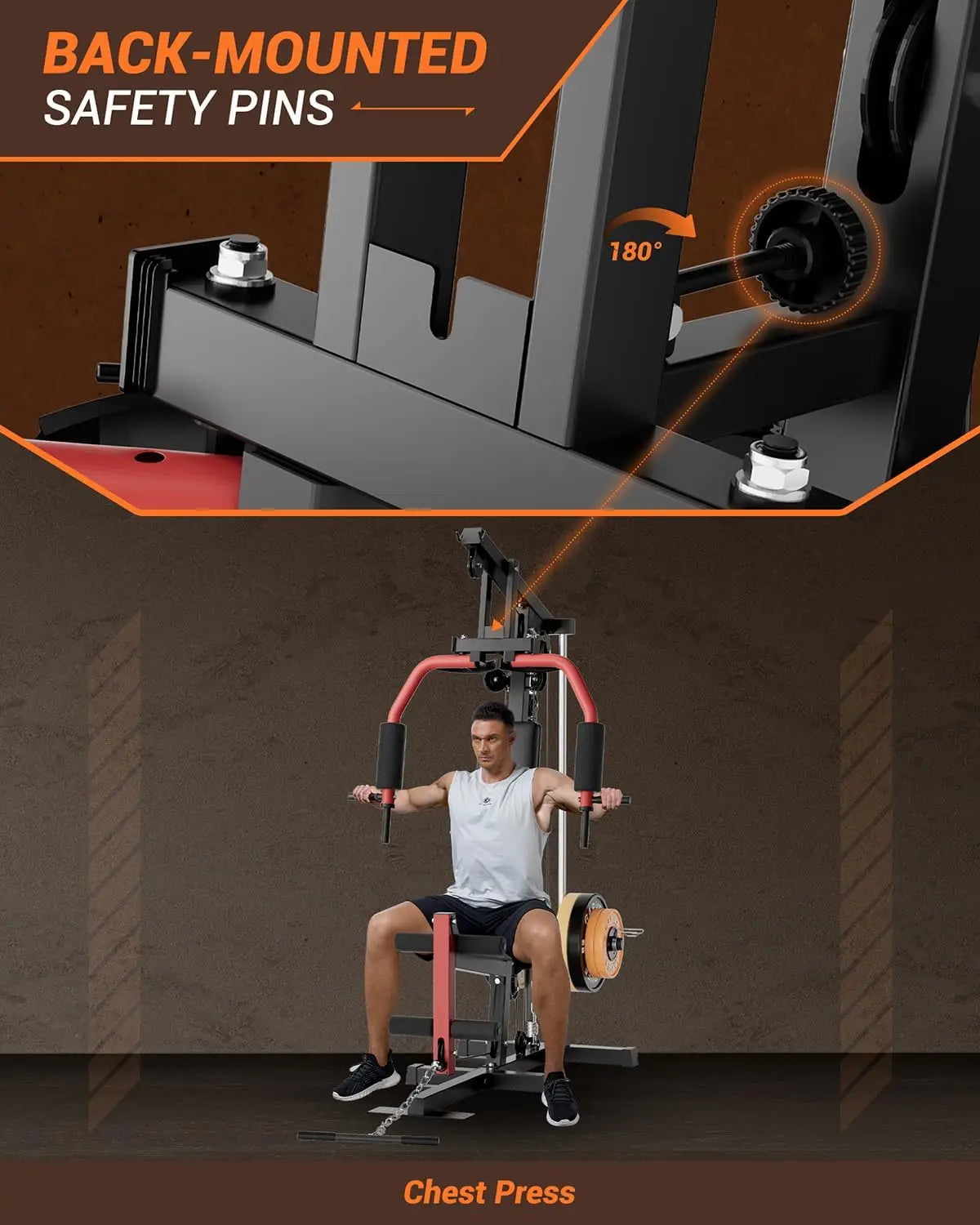 HiMISS Full Body Workout Gym Machine With Pulley System