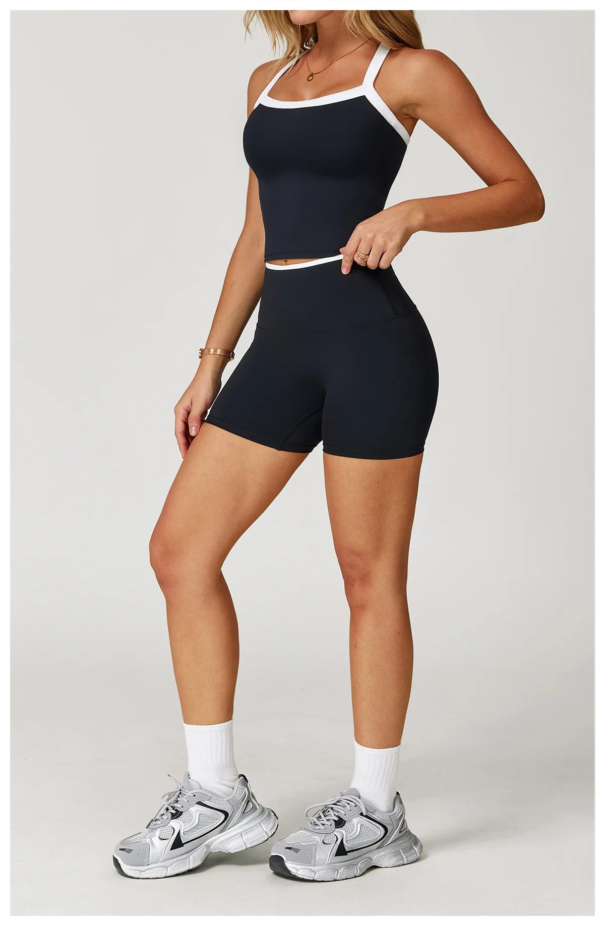 SWELTERINGCN Women 2 Piece Tracksuit Yoga Set Gym Wear