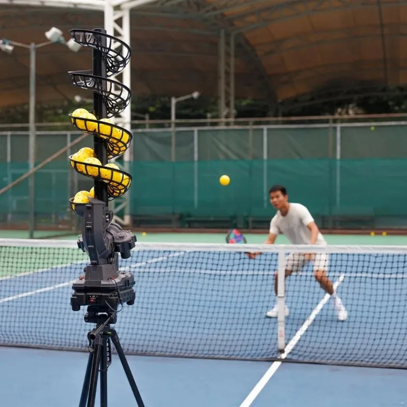 Pickleball Machine With Oscillating Base Auto Swing Launch Port Adjustable Speed Battery And AC Powered Free Shipping