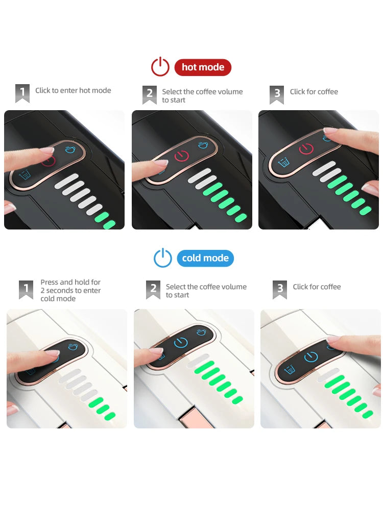 HiBREW 5 In 1 Capsule Coffee Machine Espresso Cappuccino