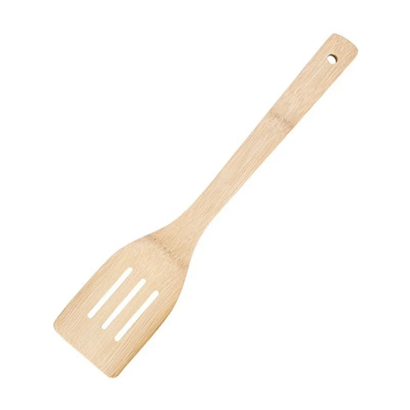 Feature Bamboo Nonstick Kitchen Spatula Turners Utensils For Cooking