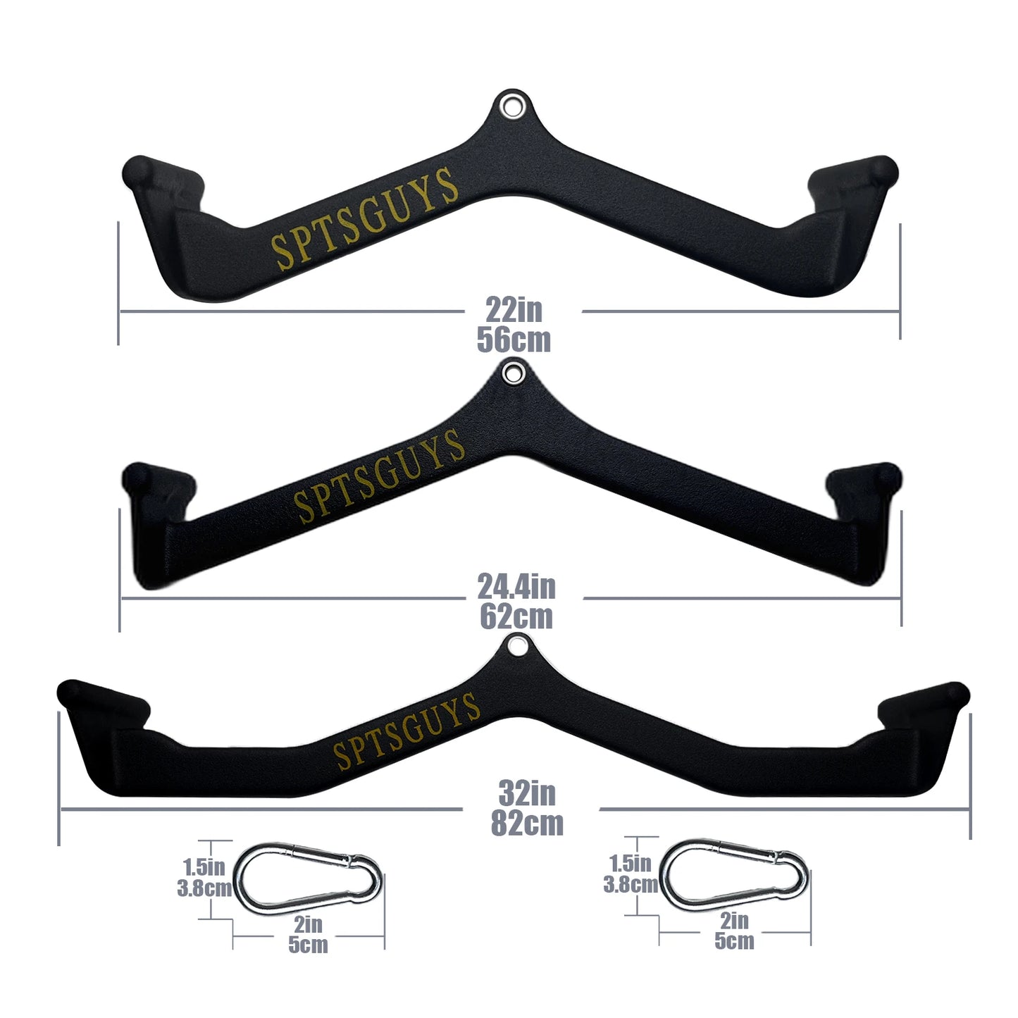 Home Gym Fitness Lat Pull Down Bar Attachments for Cable Pulley System Strength Training