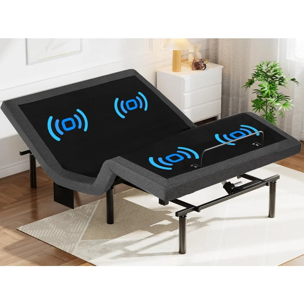 Pipishell Adjustable Bed Frame With Massage USB Ports