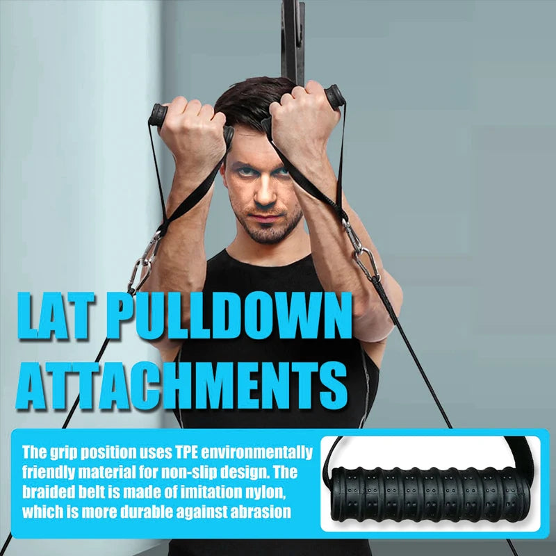 LAT Pulldown Attachments Straight Bar For Strength Training
