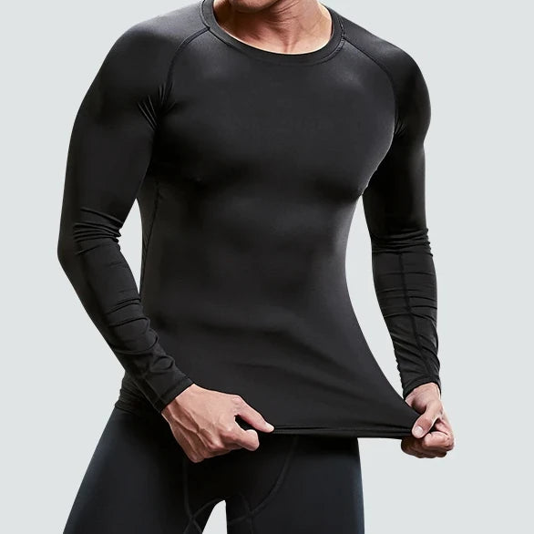 Fitness Clothes Tights Men's Quick Drying Long Sleeved Sports Underwear Suit Football Training Basketball Base Ski Four Seasons