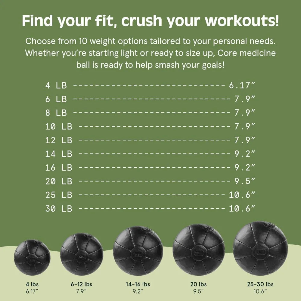 Retrospec Core Weighted Medicine Ball Soft Touch Grip