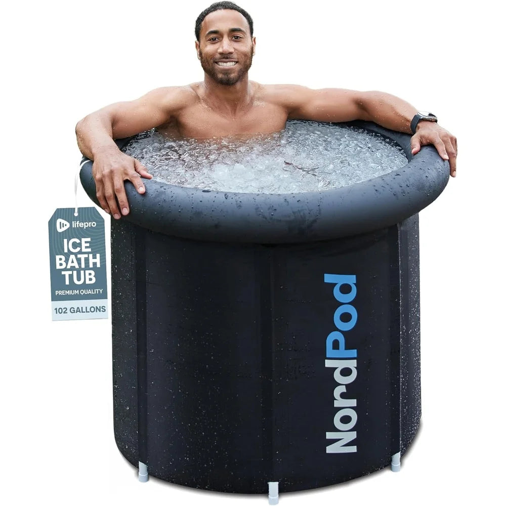 XMSJH Portable Cold Plunge Tub With Insulated Lid And Bag
