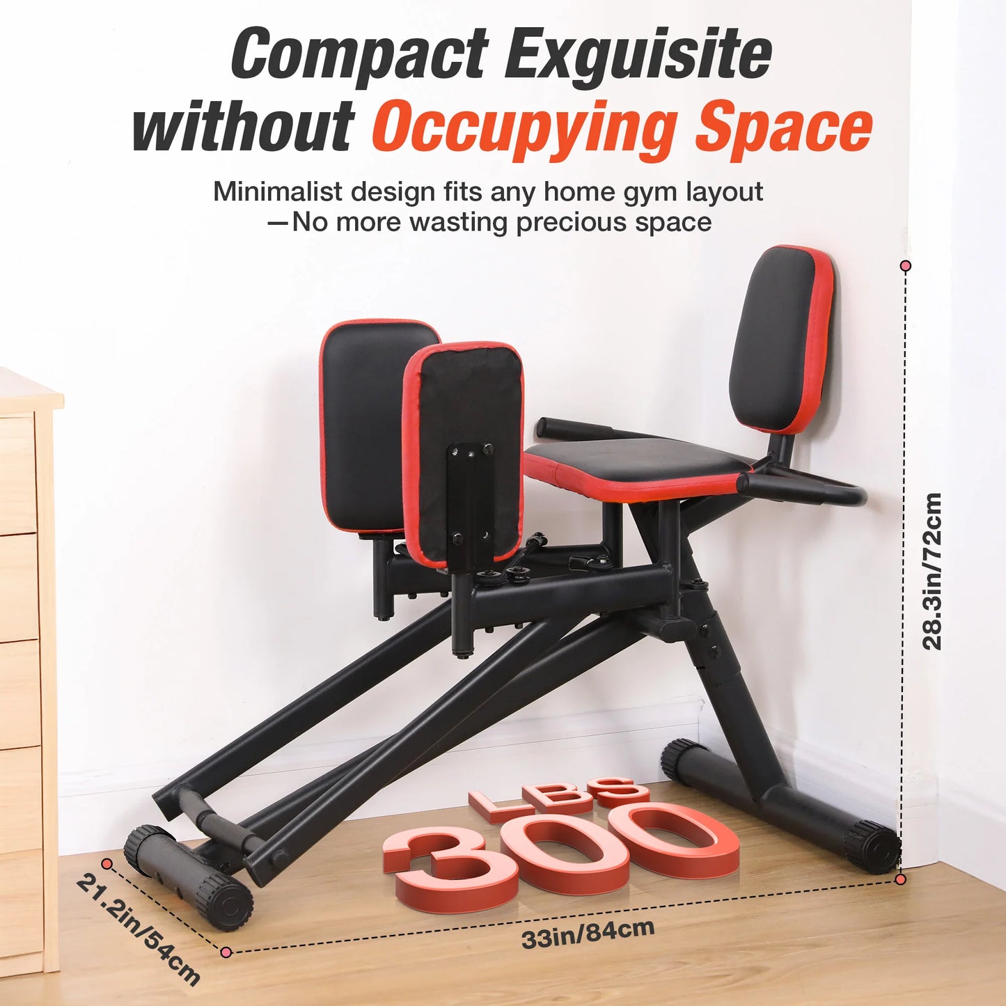 Hip Abductor Machine Glute Thigh Trainer Adjustable Resistance Band