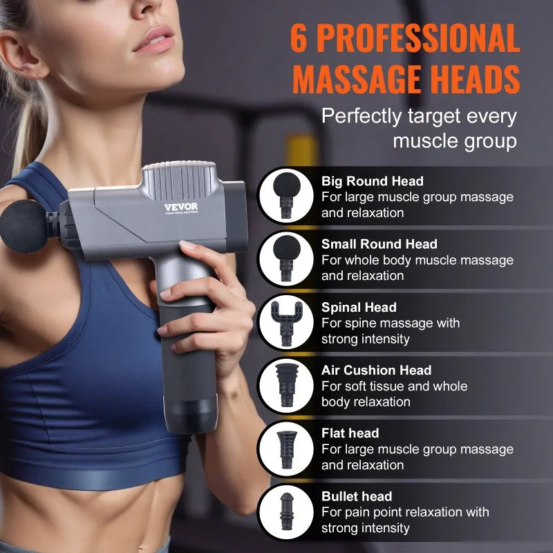 Massage Gun Deep Tissue Percussion Massager 8 Speed Levels