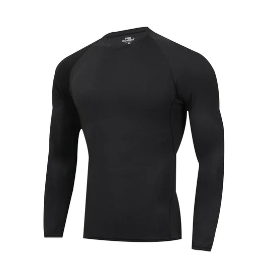Fitness Clothes Tights Men's Quick Drying Long Sleeved Sports Underwear Suit Football Training Basketball Base Ski Four Seasons