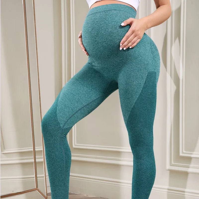 Maternity Over Belly Full Length Leggings For Pregnancy Yoga Workouts