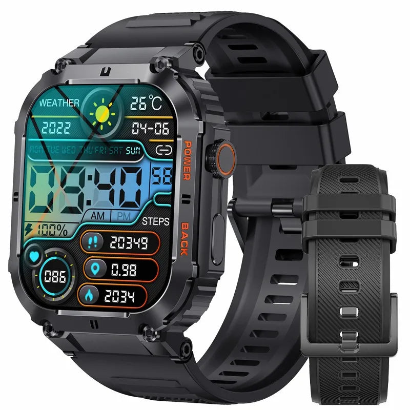 LIGE Outdoor Sports Smartwatch Bluetooth Calling Fitness