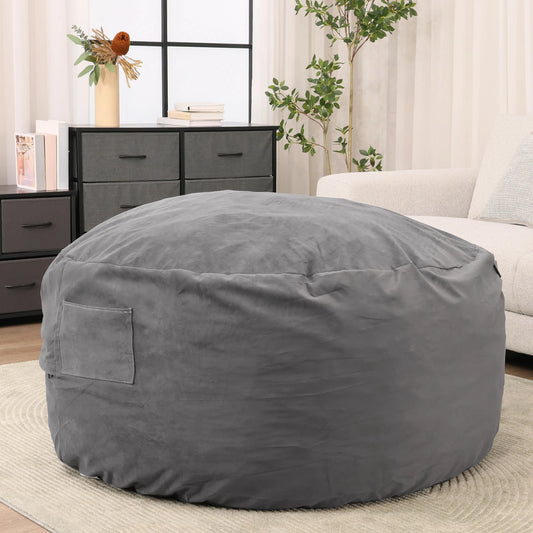 JHK Bean Bag Chair For Gaming And Reading Removable Cover
