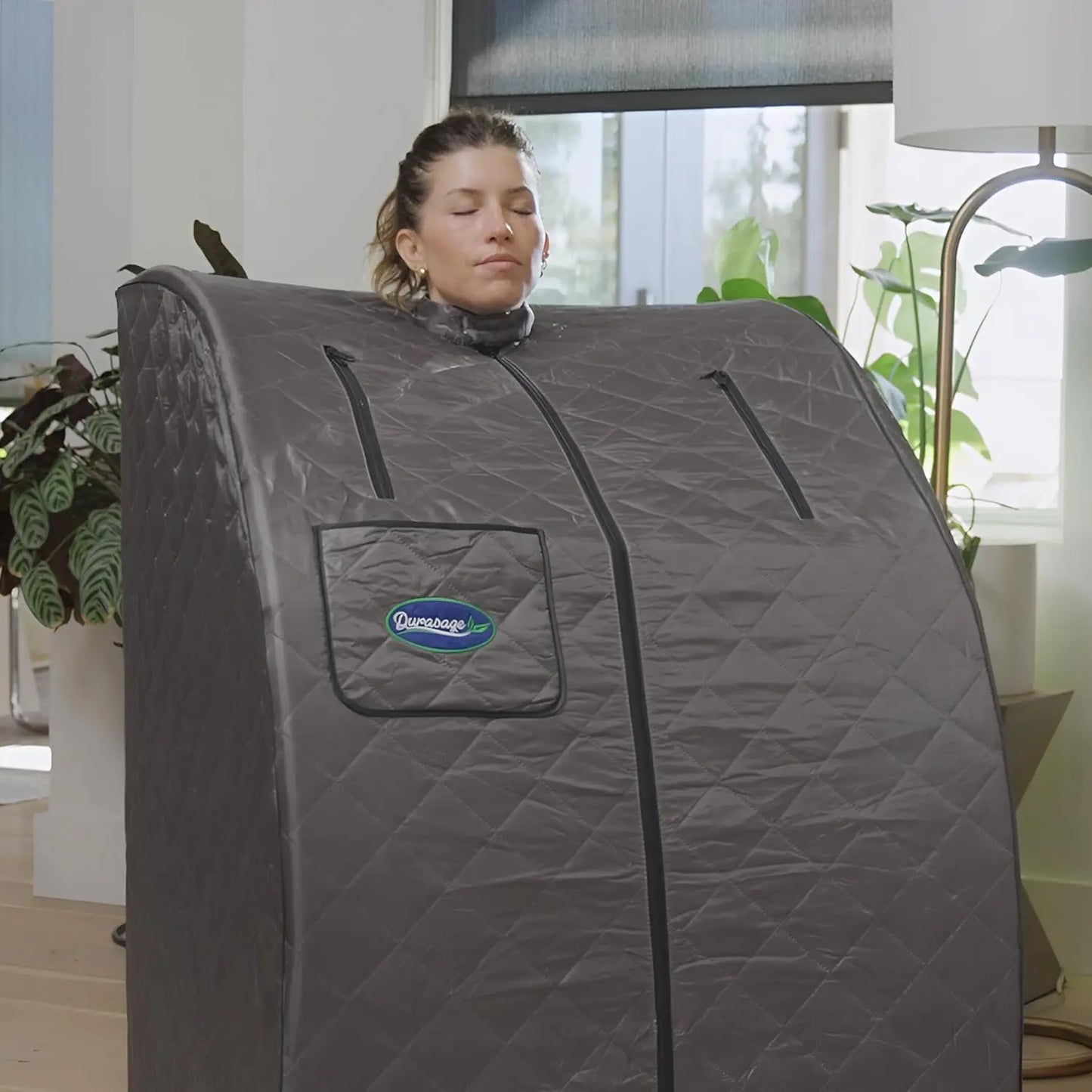 Portable Personal Steam Sauna Foldable 800W With 60 Min Timer