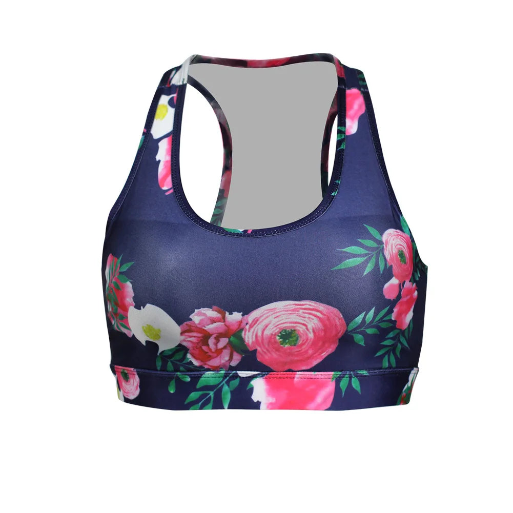 Women's Sports Bra Gathered Without Steel Ring Front Vest