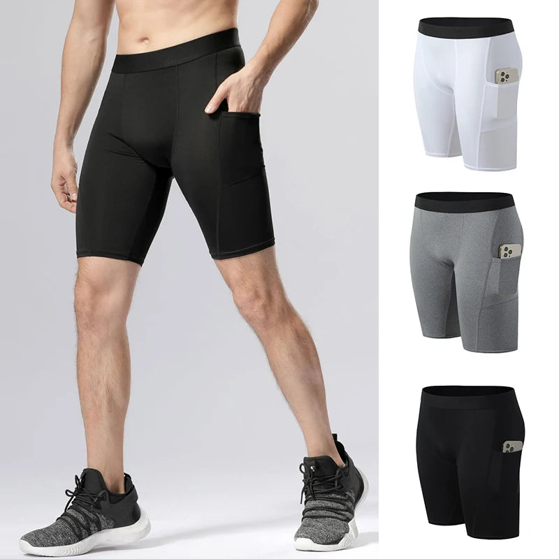 Pure Vibe Care Compression Shorts Mens Quick Dry Running