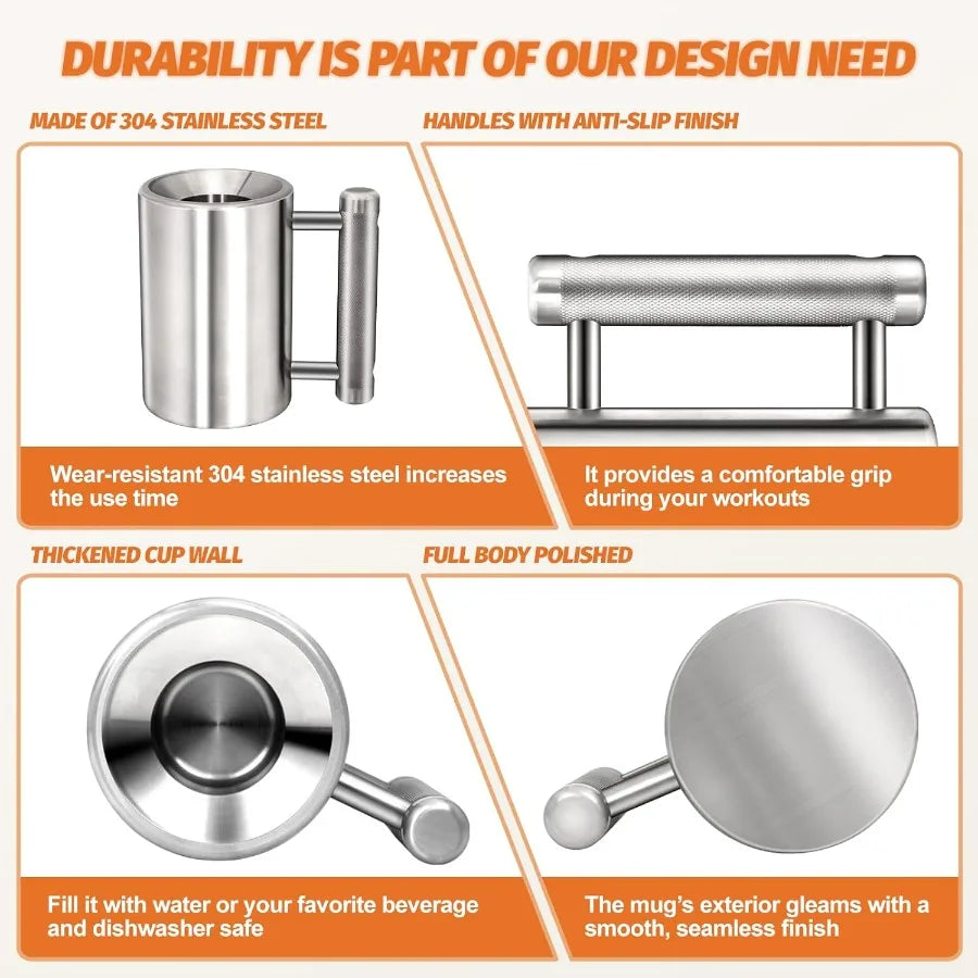 304 Stainless Steel Dumbbell Cups For Strength Training