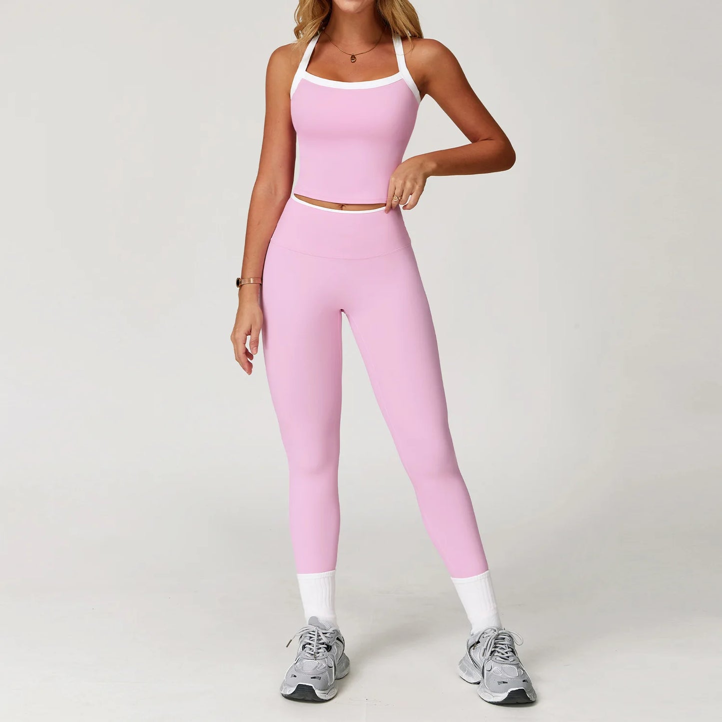 SWELTERINGCN Women 2 Piece Tracksuit Yoga Set Gym Wear