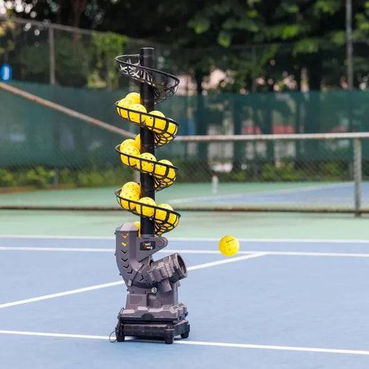 Pickleball Machine With Oscillating Base Auto Swing Launch Port Adjustable Speed Battery And AC Powered Free Shipping