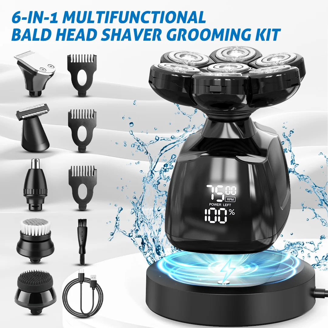 Sejoy Six In 1 Electric Shaver Kit For Men Grooming