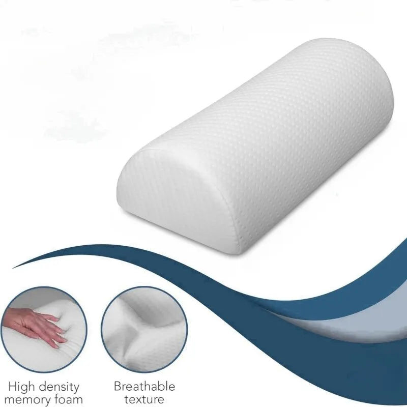 Memory Foam Bolster Pillow For Legs Back And Head Support