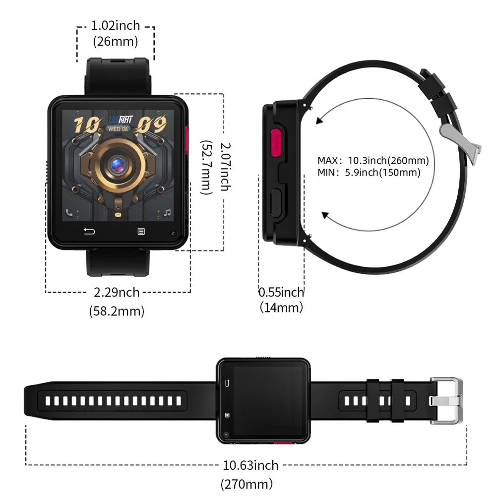 LOKMAT APPLLP 2 MAX Dual Camera Android 11 Smart Watch