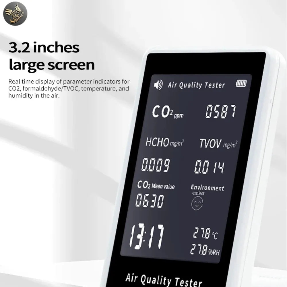 Home Indoor Air Quality Tester Multimeter CO2 TVOC HCHO Meter