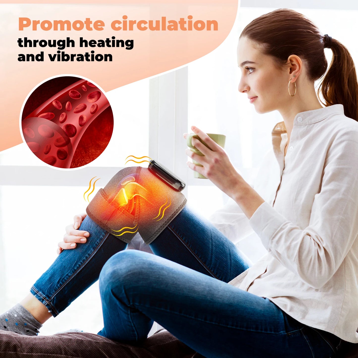 DearBeauty Electric Leg Knee Massager With Heating Therapy