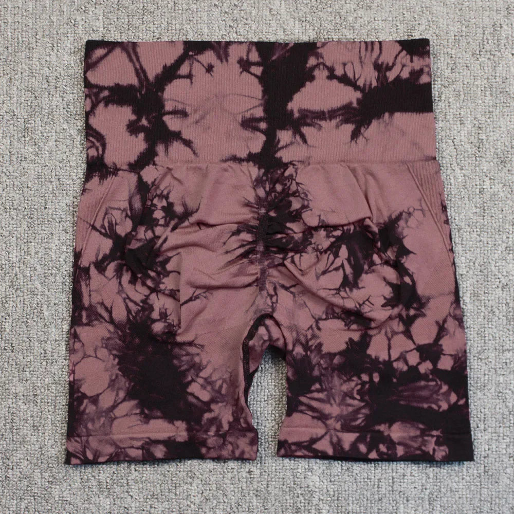 Women Nylon Yoga Shorts High Elastic Seamless Fit Comfort