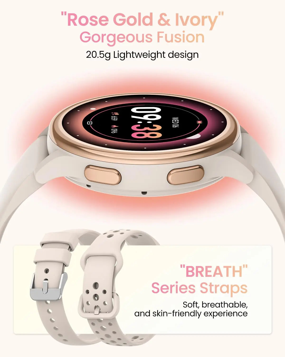 Anyloop Womens Smartwatch Fitness Tracker IPhone Android