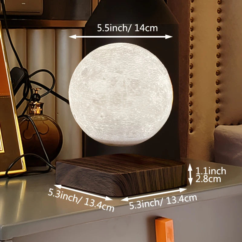 Aiopp Levitating Moon Table Lamp Magnetic Night Light