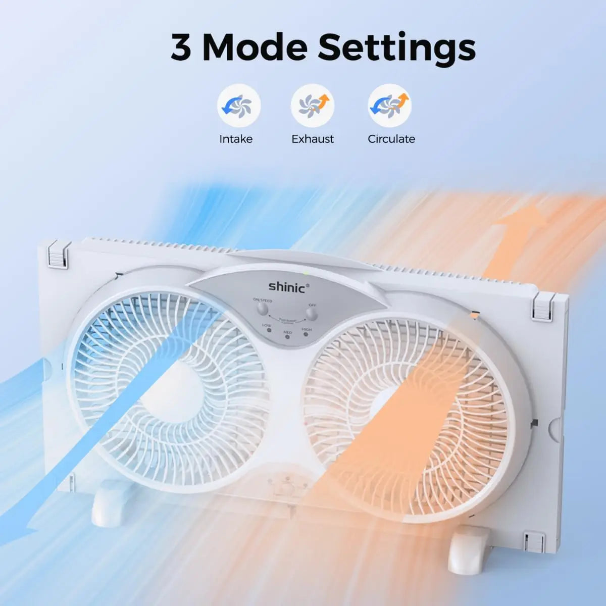 Reversible Window Fan With Remote Quiet Operation ETL Certified