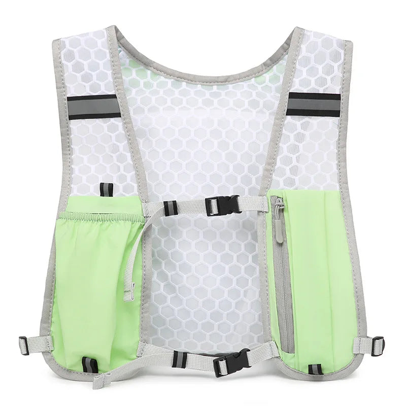 Biking Running Hydration Vest Reflective Chest Pack Phone