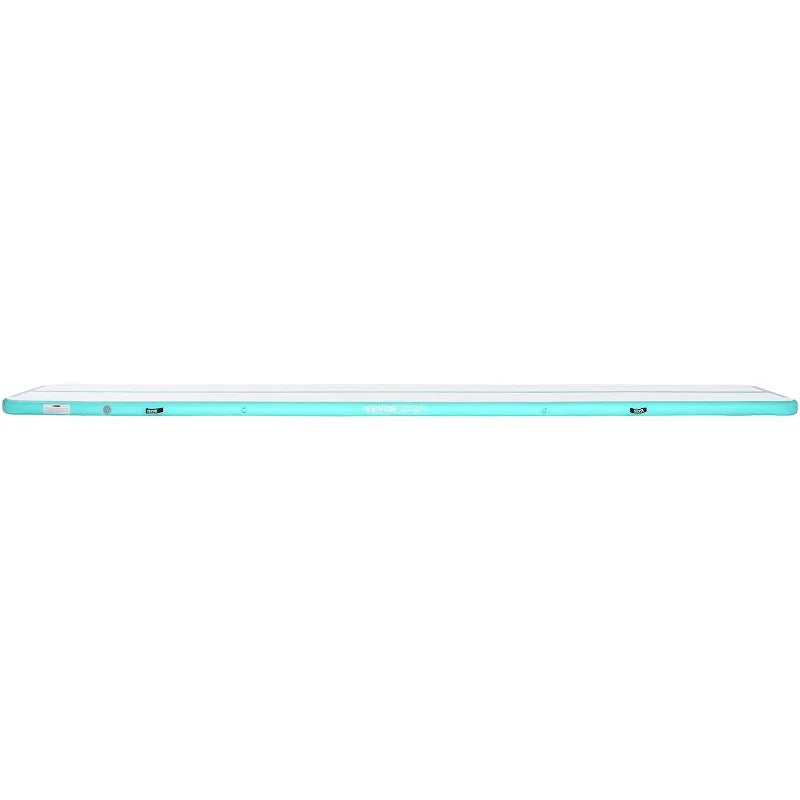 VEVOR Gymnastics Air Mat, 4 inch Thickness Inflatable Gymnastics Tumbling Mat, Tumble Track with Electric Pump, Training Mats fo