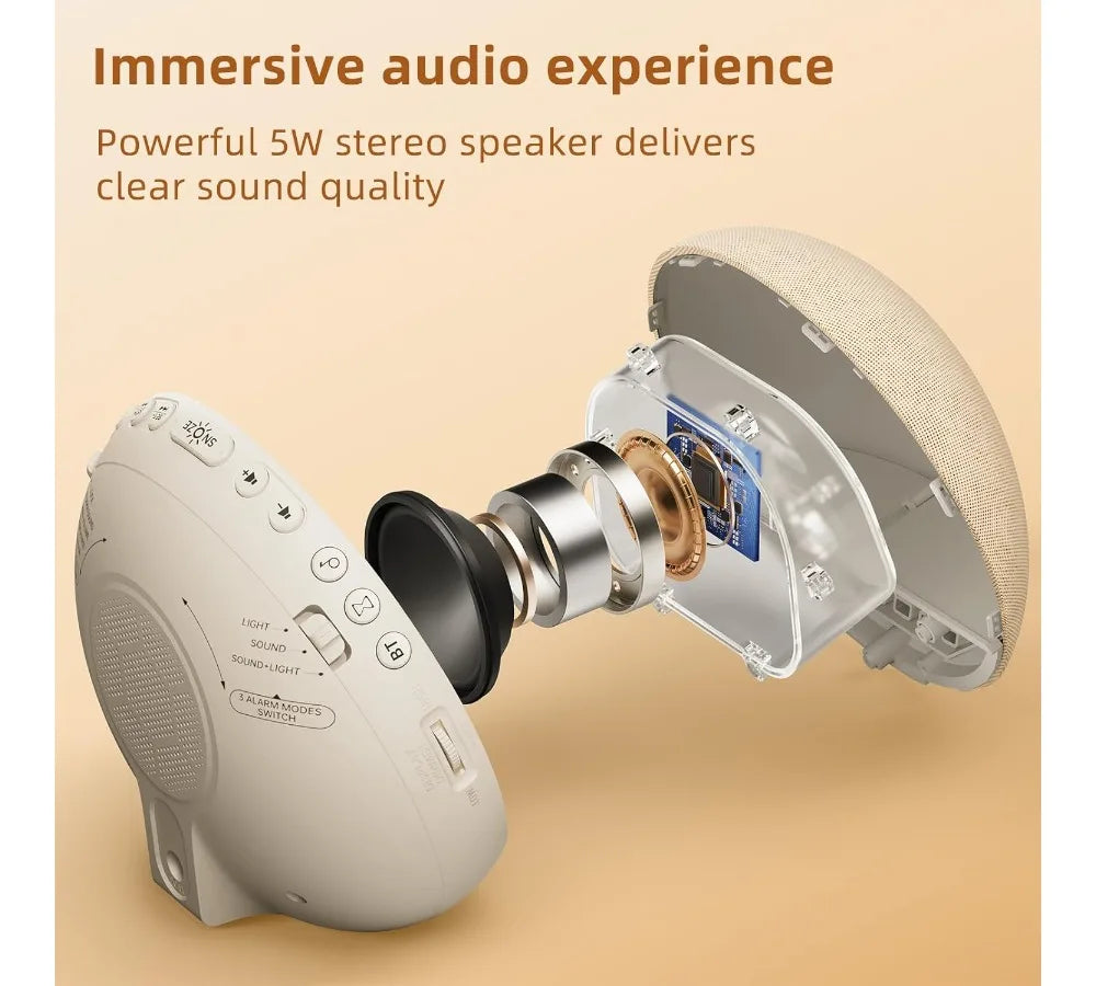 Sunrise Alarm Clock With White Noise And Bluetooth Speaker