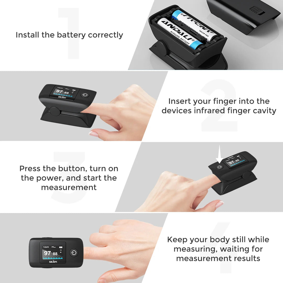 Sejoy Wrist Blood Pressure Monitor And Pulse Oximeter