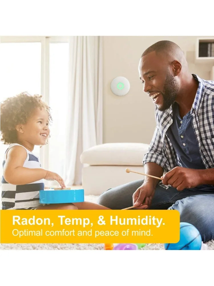 2950 Wave Radon - Smart Radon Detector with Humidity & Temperature Sensor Easy-to-Use  Accurate  No Lab Fees