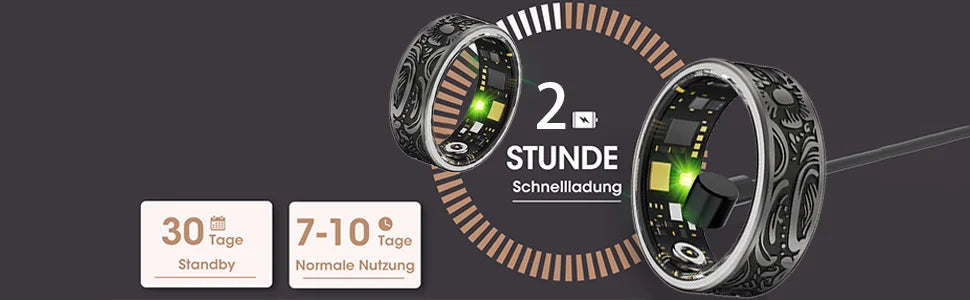 Smart Ring Fitness Tracker Sleep Monitor Waterproof